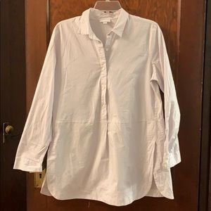 Purple/White Striped Tunic Top